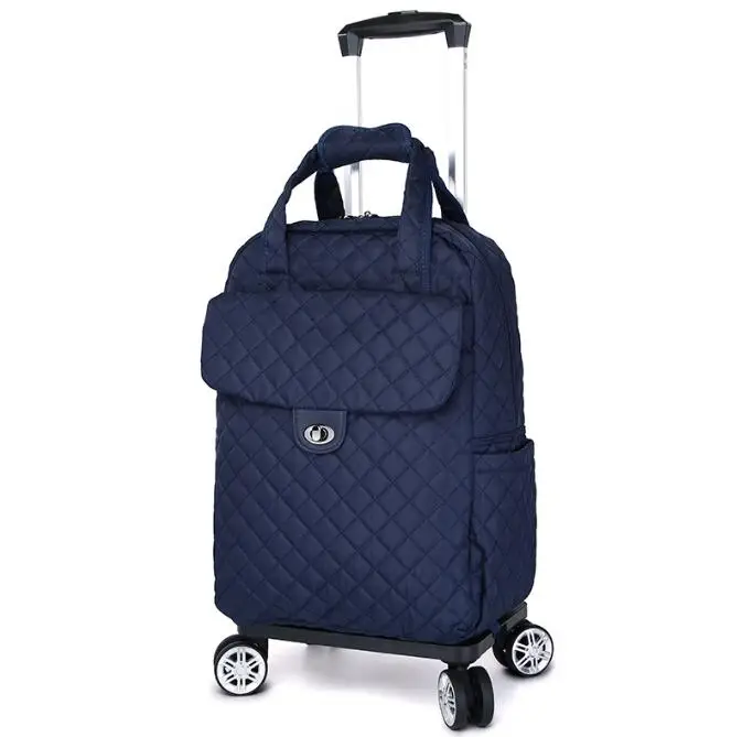 Zaino con ruote impermeabile Oxford da donna Bagagli con ruote da 20 pollici Borse trolley da viaggio da donna Borsa da trasporto Borse trolley con ruote