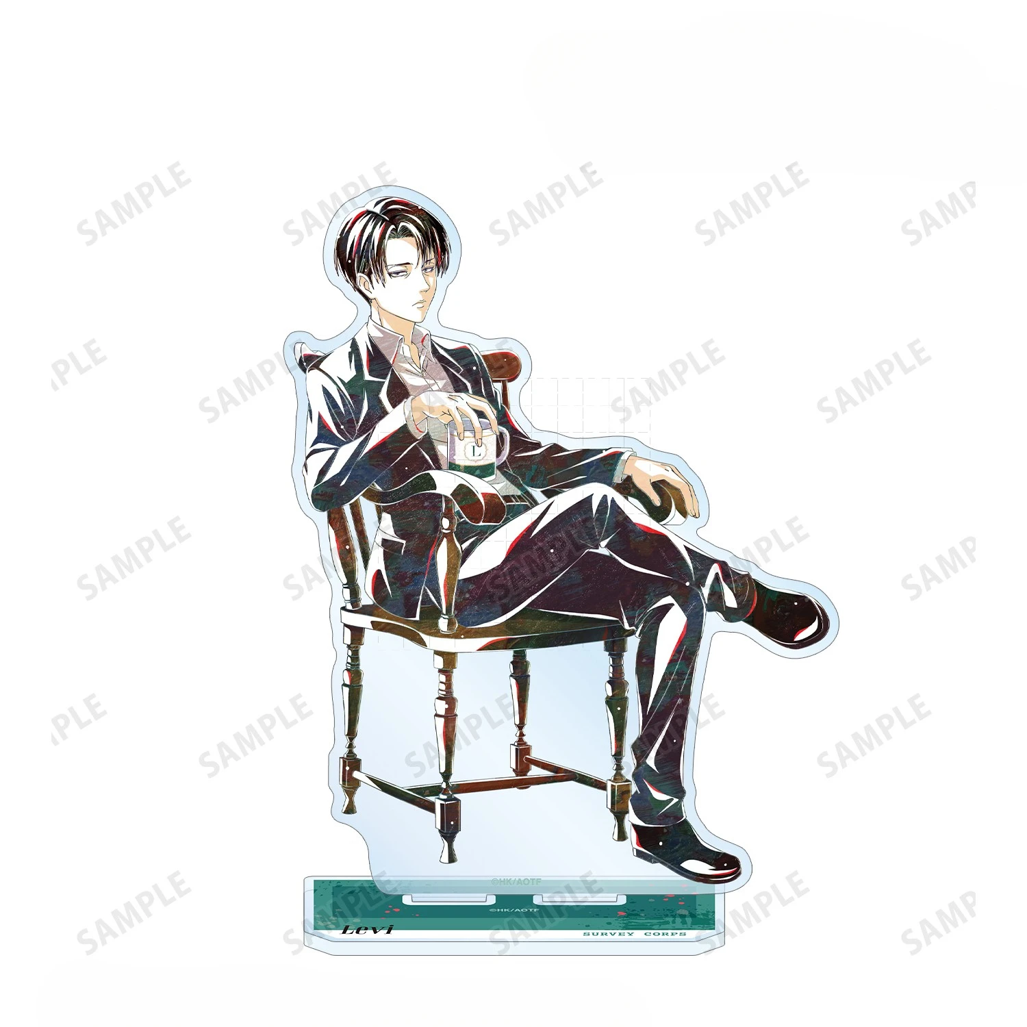 Gra Eren Yeager Levi Ackerman Jean Kirstein Erwin Smith Akrylowy Stojak Lalka Figurka Anime Model Płytka Cosplay Zabawka na Prezent