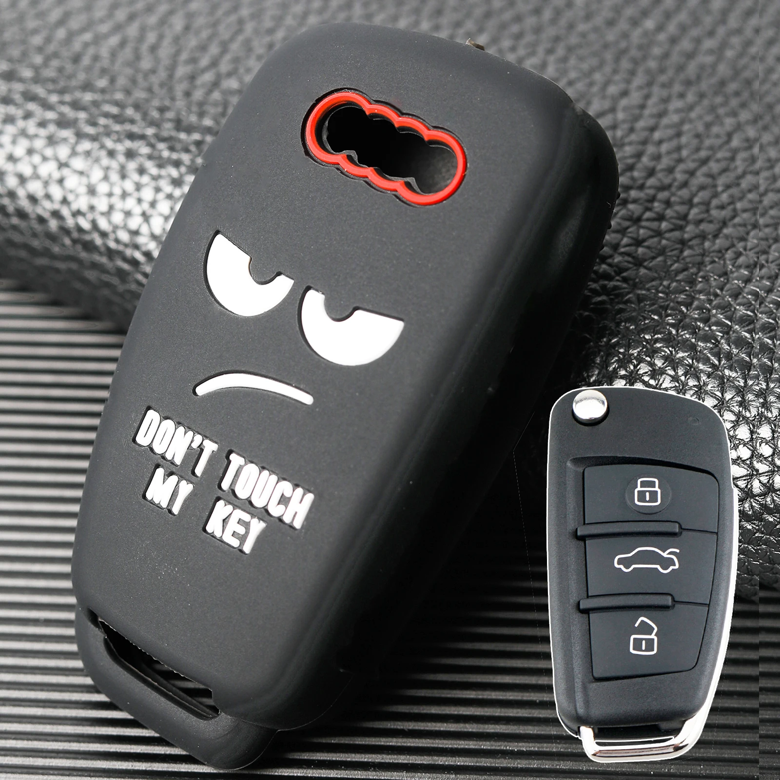 Car Flip Remote Key Case Cover Shell 3 Button For Audi A3 A4 A6 Q7 S6 TT Quattro TT A4 A6 A8 2006-2013 Remote Key Holder Protect