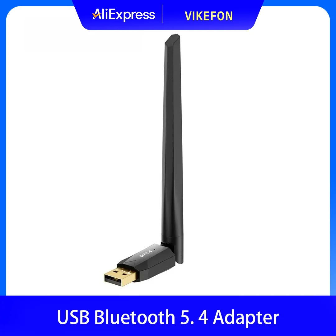 Bluetooth 5.4 USB Wireless Dongle 150M Long Range Class 2 Power Adapter Transmitter Receiver Compatible Windows 11 10 PC Laptop
