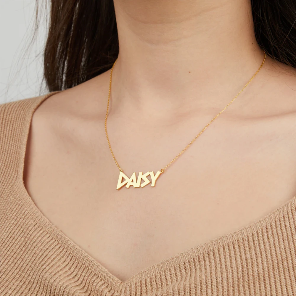 

Индивидуальное ожерелье с именем на заказ, нежная цепочка на ключицу, модное ювелирное ожерелье, подарок на день рождения для любимого человека