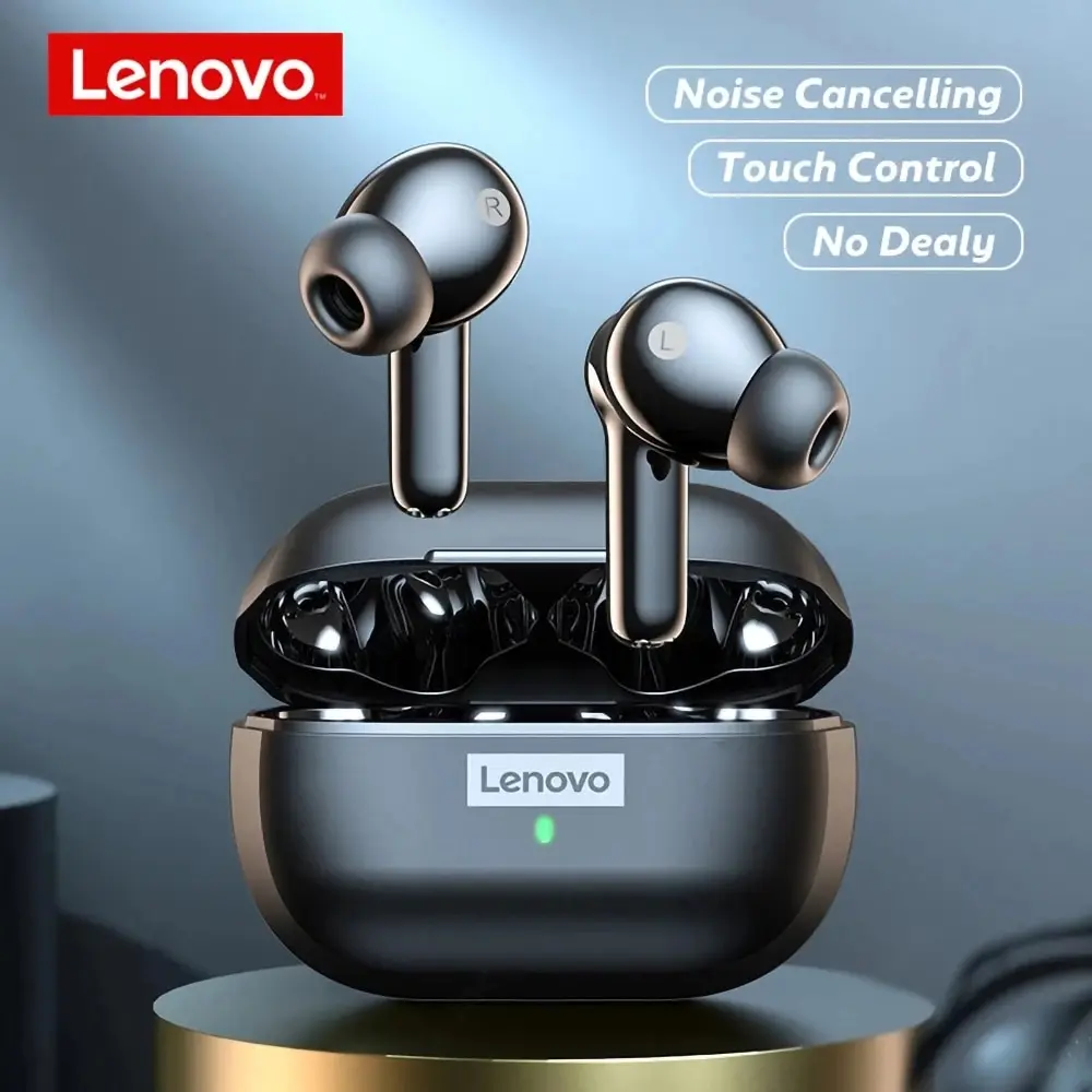 Original Lenovo LP1S Earphones TWS Wireless Bluetooth 5.0 Headphones Waterproof Sport Headsets Noise Reduction Earbuds with Mic