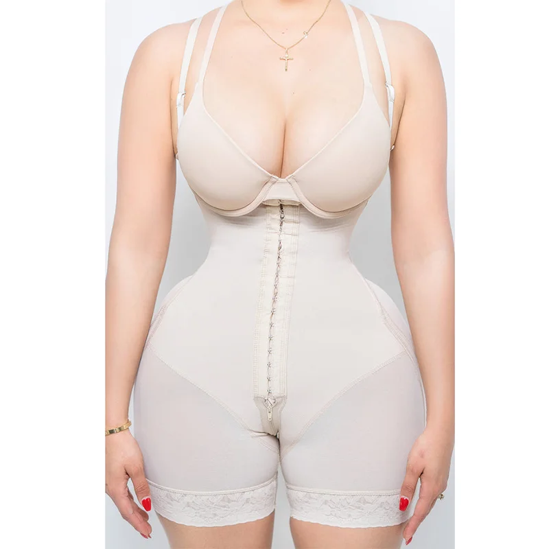 High Compression Body Hourglass Shaper Abdominal Control Shapewear Butt Lift Slimming Adjustable Shoulder Underwear