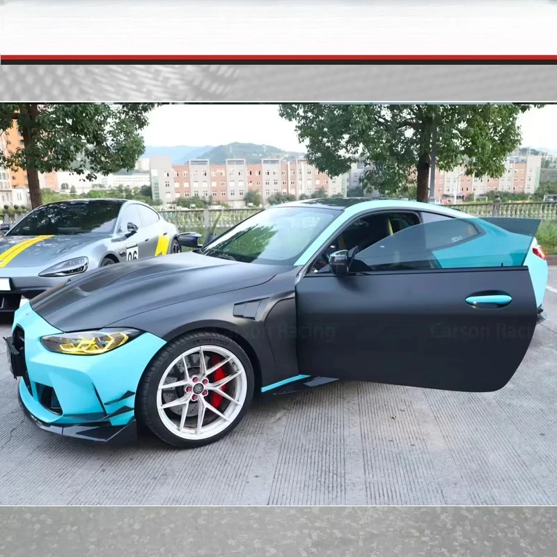 For  OEM Style Dry Carbon Fiber Door Body Kit G80 M3 G82 M4 Polished Finish Easy Installation 2019-2020 Models Made China