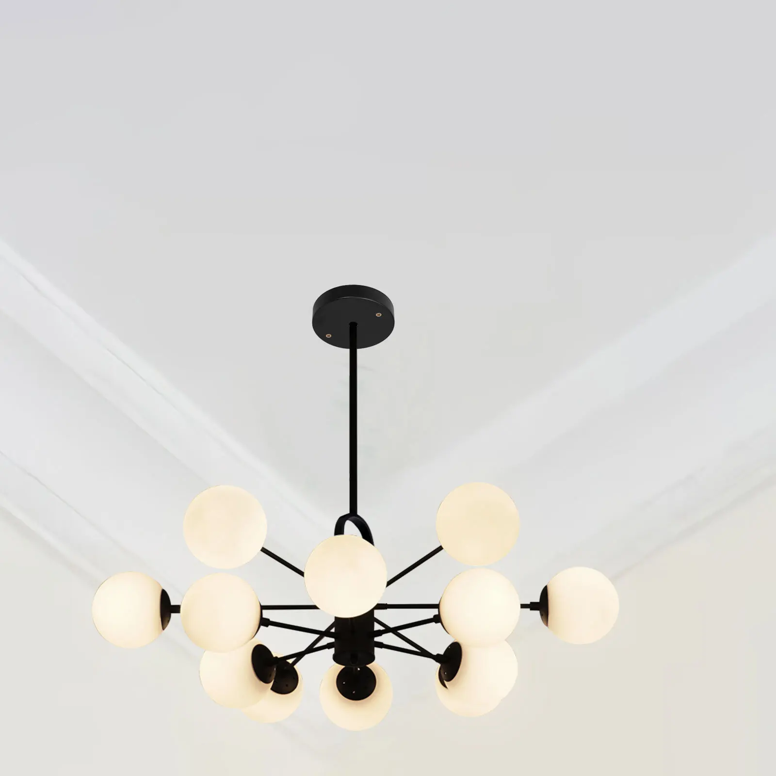 

3 set Black Ceiling Canopy Kit For Pendant Light Fixture Flush Mount Ceiling Plate Lamp Holder Base Durable Metal Hardware