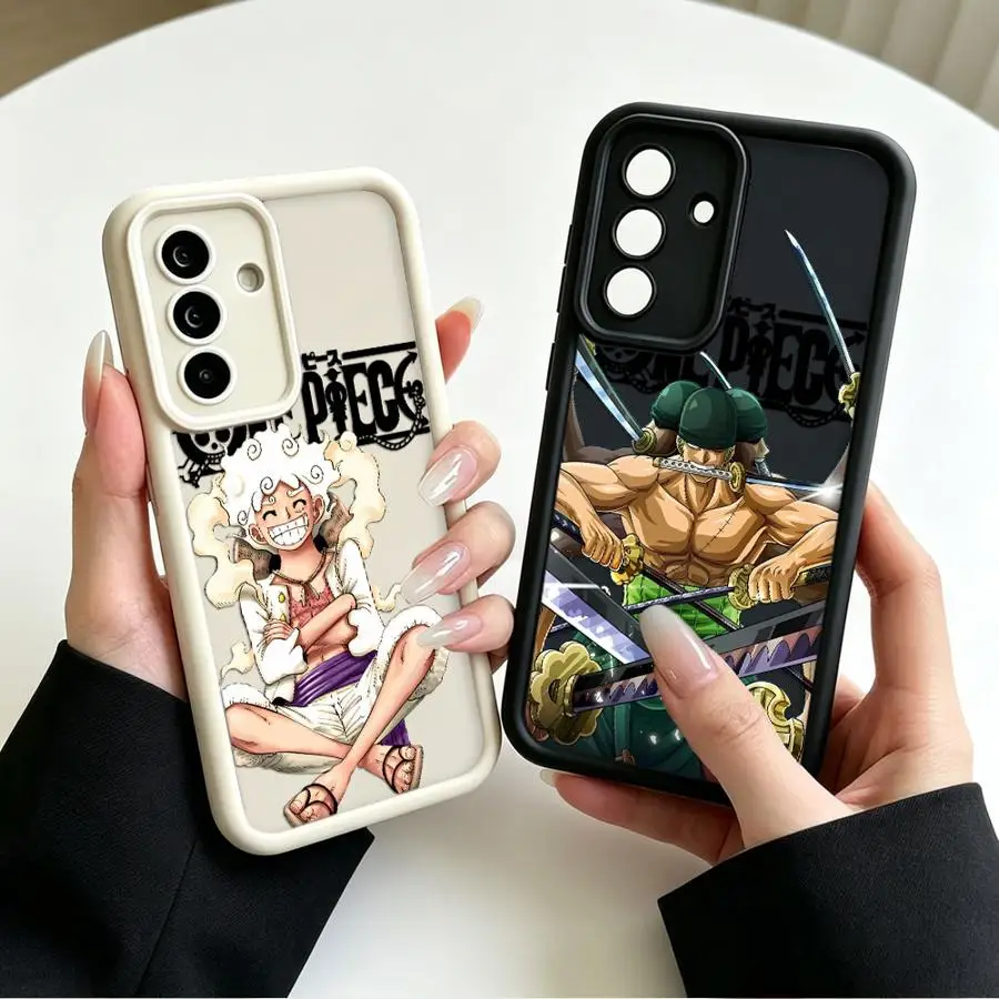One Piece Anime Handyhülle für Samsung Galaxy A17 A15 A54 A57 A21s A06 A55 A07 A32 A16 A22 A11 A50 A52 A73 A56 A25 A26