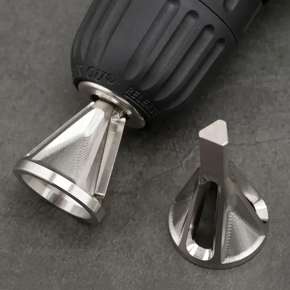 1PC Deburring External Chamfer Tool Stainless Steel Remove Burr Drill Bit for Grinding Angle Trimming Metal Deburr Screw Repair
