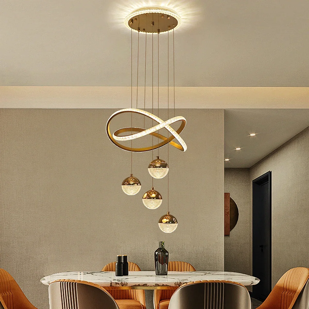 

Modern decor Led lights Pendant lights ring chandelier Dimmable dining room Living room bedroom kitchen hanging lights
