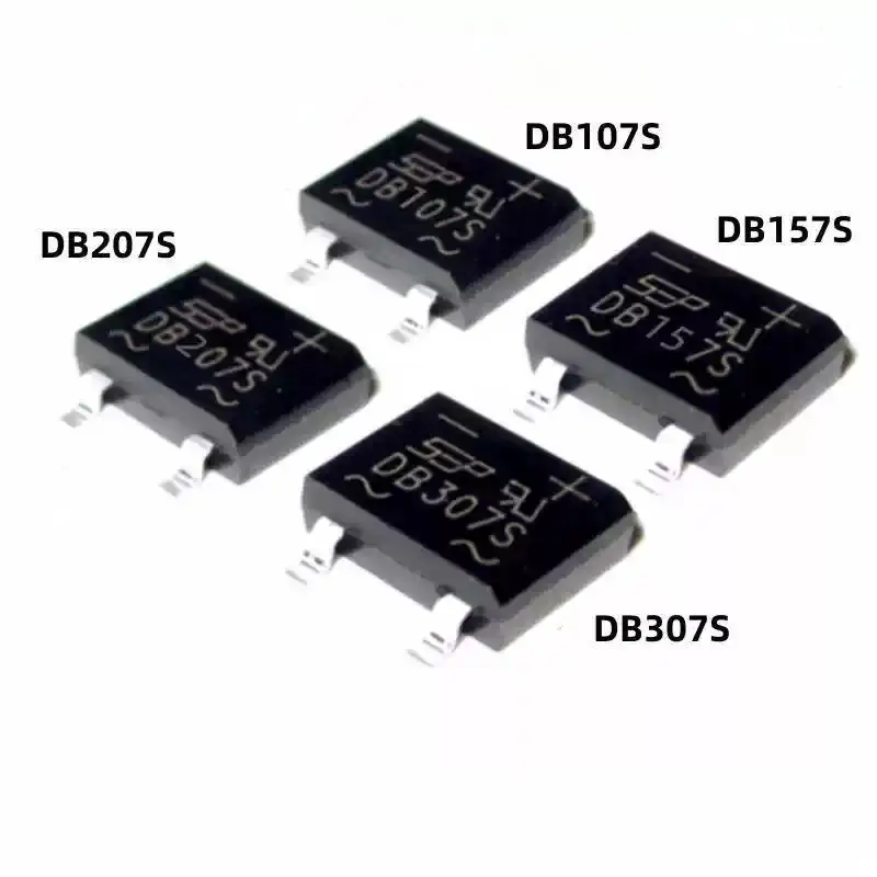 10PCS Bridge Rectifiers DB107S DB157S DB207S DB307S 1A1000V 1.5A1000V 2A1000 3A1000V 4-Pin SMD SOP4 Bridge Rectifier DB307 DB207