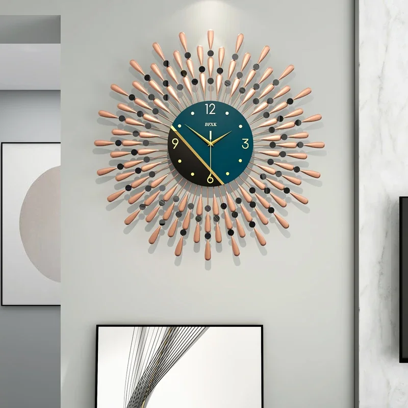 

Vintage American Wall Clocks Modern Bathroom Design Creative Stylish Movement Mural Clock Wall Chinese Duvar Saati Home Decor