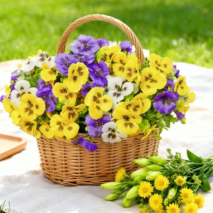 Flor artificial de seda tricolor violeta para vaso de casa, decoração de jardim, presente para o Dia dos Namorados, casamento, buquê de noiva, muito vendida.