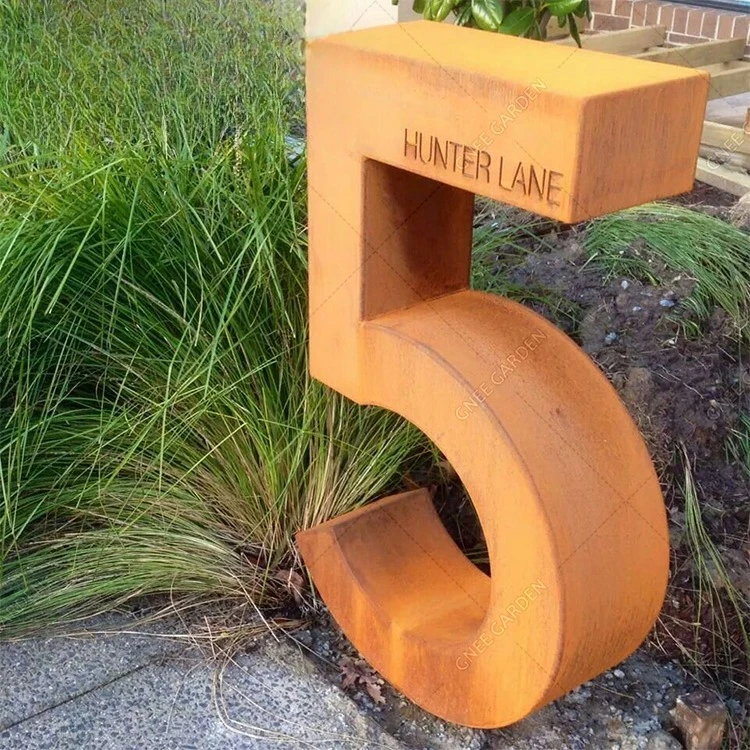 Steel art decoration outdoor home door mailbox durable metal mailbox