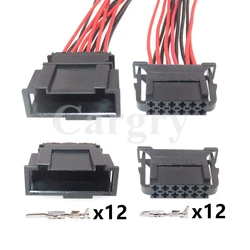 1 jeu de prises de câblage de voiture 12P, pour Audi VW, accessoires automobiles