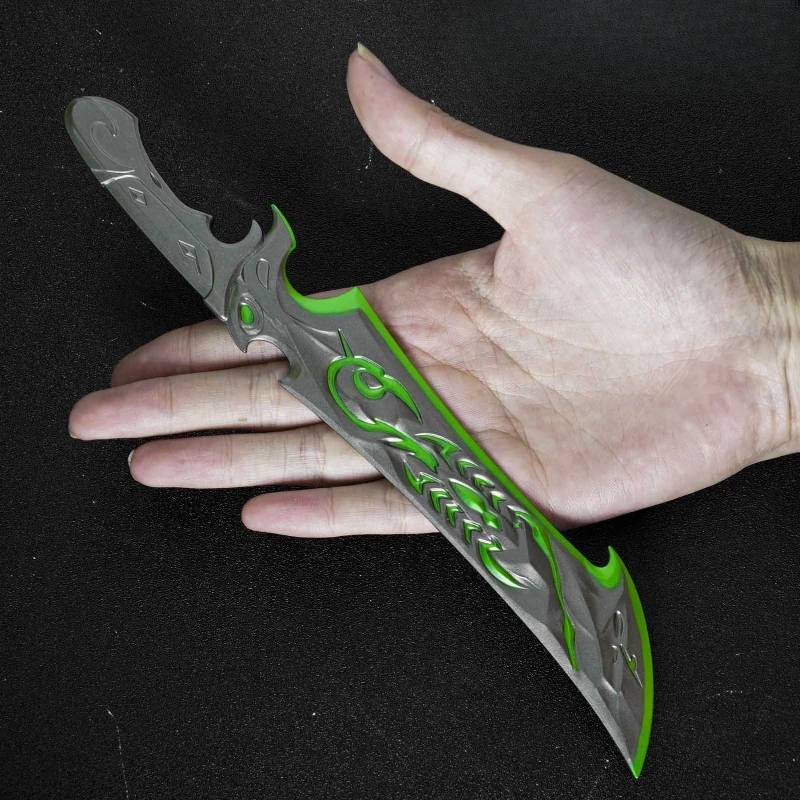 Paz elite maldição do julgamento grande facão jogo periféricos armas modelo cosplay brinquedo faca realista prop metal artesanato menino presente