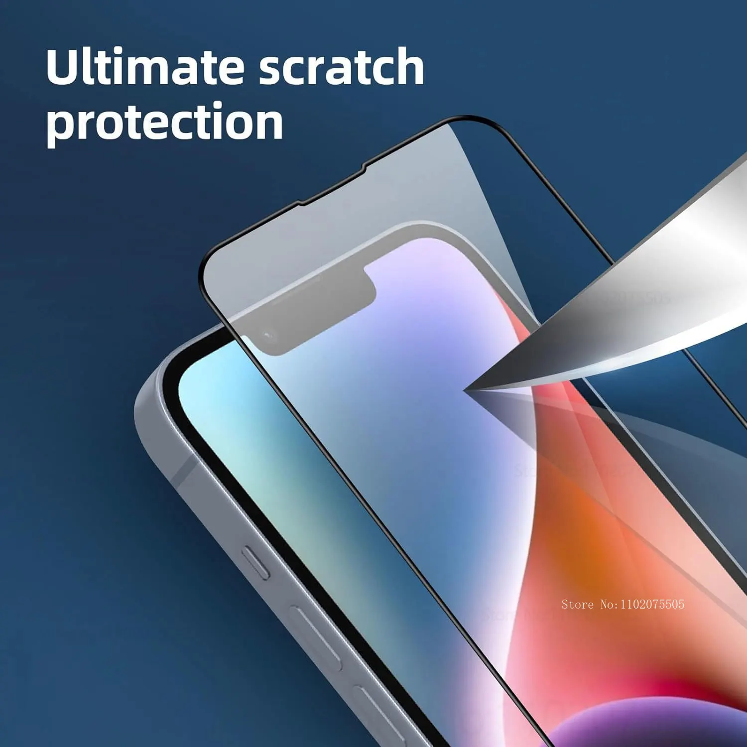 Protector de pantalla completa para iPhone, vidrio templado para iPhone 16, 13, 15, 11, 12, 14 Pro Max, 12, 13 Mini, 14, 15 Plus, X, XR, XS, 3 unidades