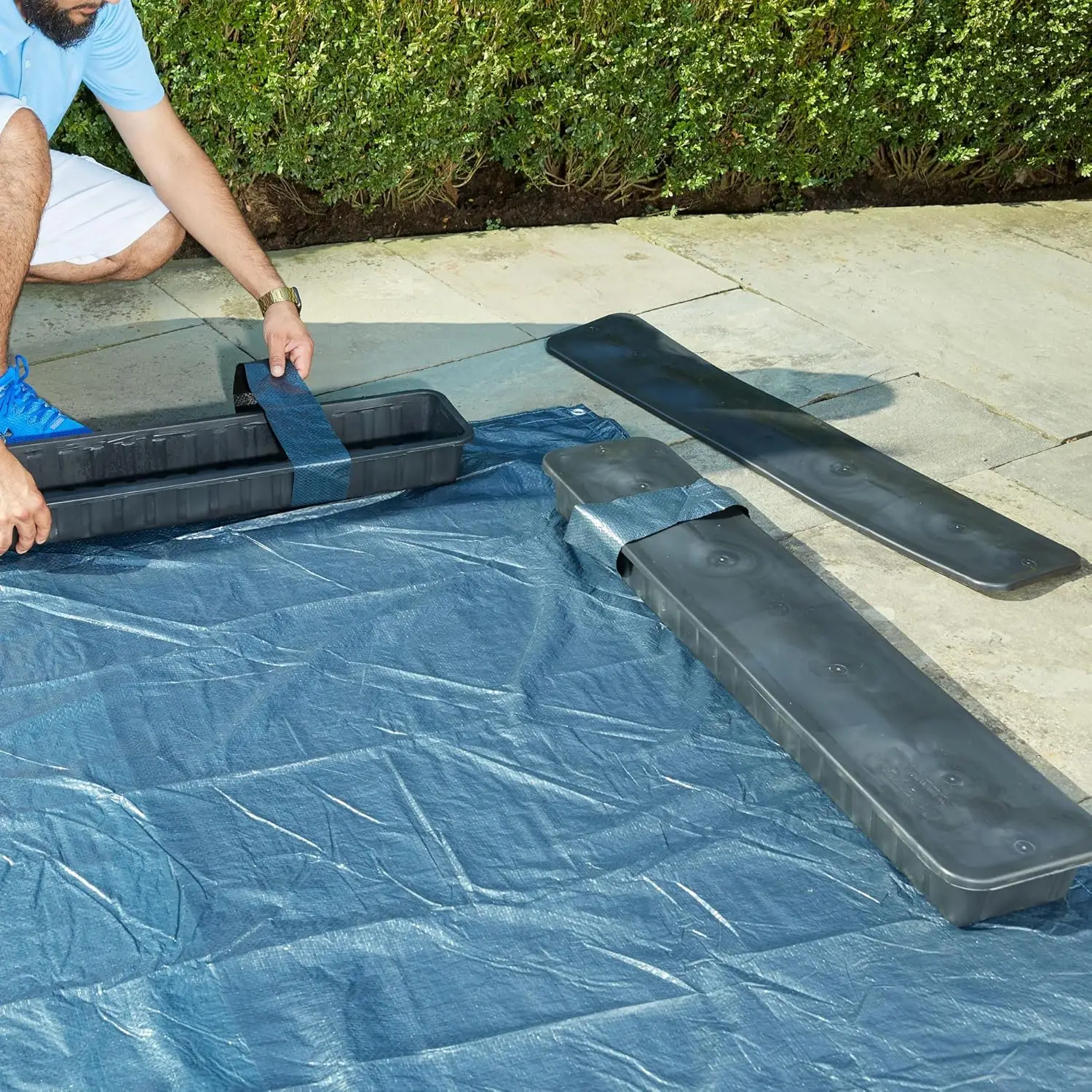 Water Blocks for In-Ground Swimming Pool Winter Covers | Longer Lasting Alternative to Old-