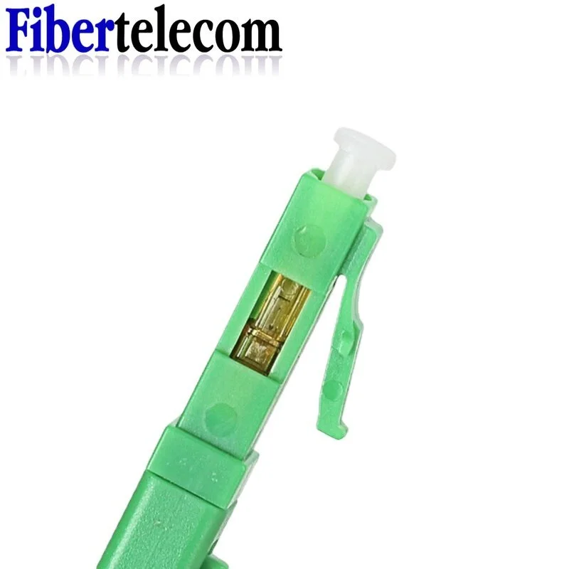 10pcs LC APC UPC fast connector special components for 2.0*3.0mm optical drop cable fiber quick connector green APC ferrule