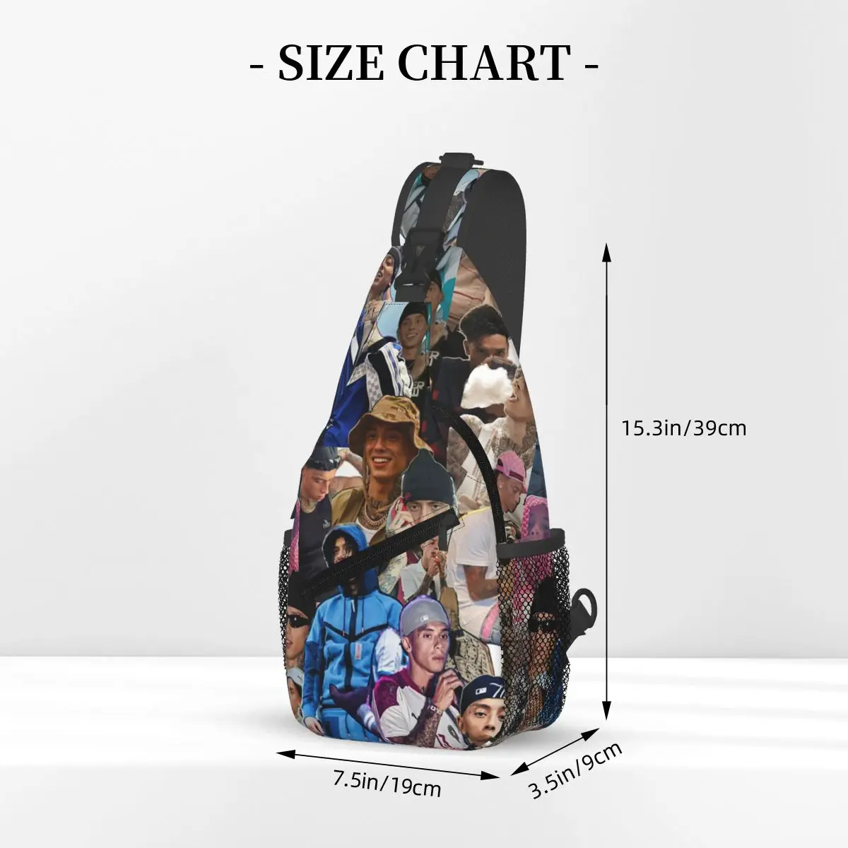 Central Cee Cant Rush Greatness 2025 حقيبة صدر للرجال حبال Crossbody على ظهره حقيبة صدر للرجال السفر المشي لمسافات طويلة Daypack حقيبة كتف