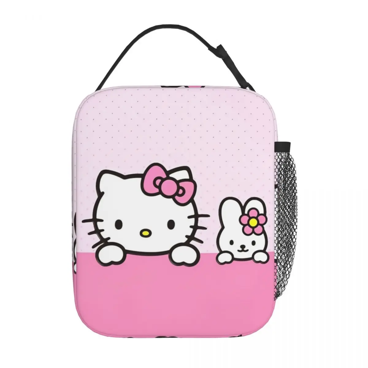 

Изолированные сумки для обеда Hello Kitty и кролики, большой контейнер для обеда, сумка-холодильник, сумка-тоут, ланч-бокс для колледжа, уличный мужской и женский