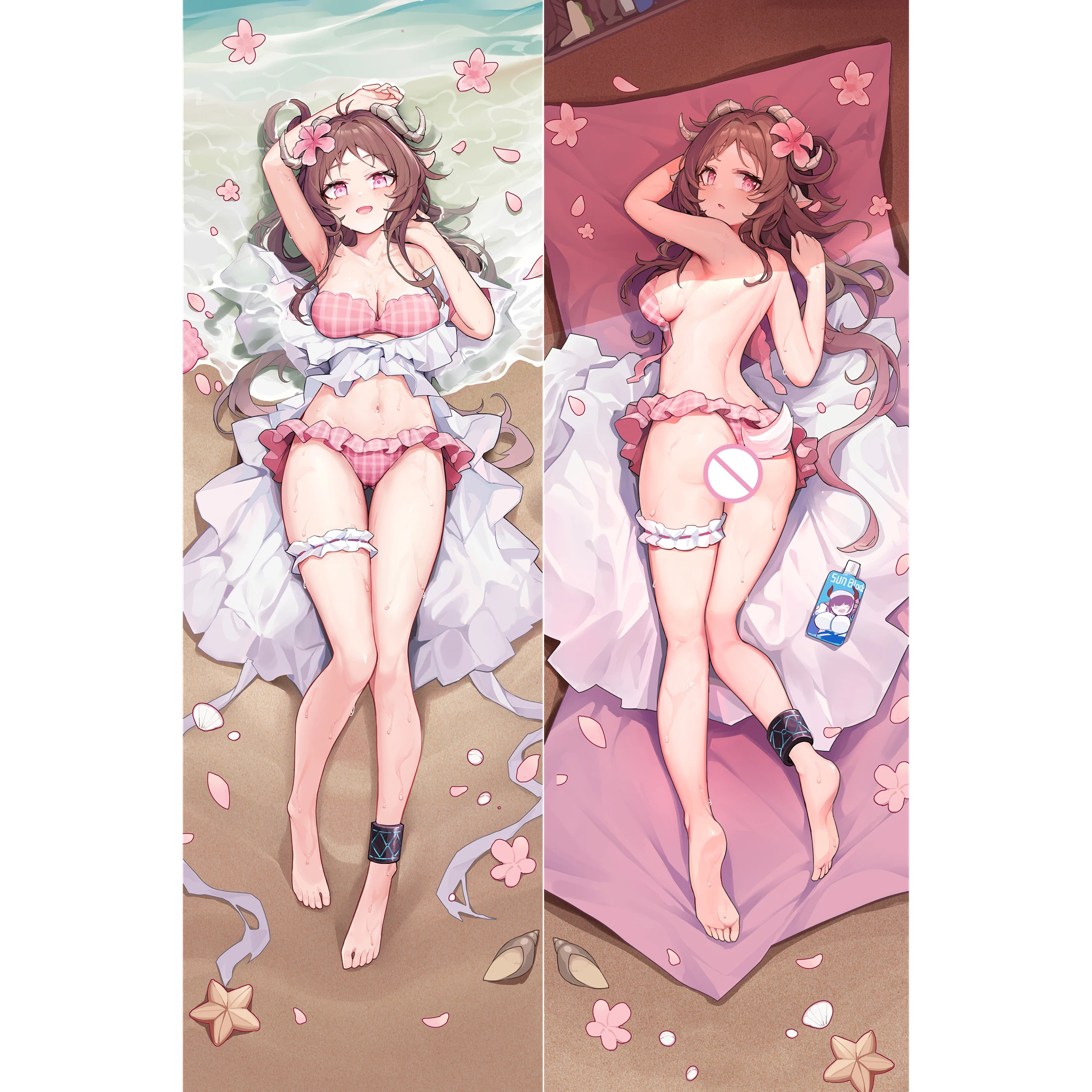 

Arknights アークナイツ Eyjafjalla Dakimakura Waifu 2WAY Hugging Body Pillow Case Gift Anime Sexy Pillow Case Otaku Cushion Cover