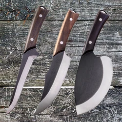 4Cr14mov Steel Boning Knives Non Stick Butcher Knife Sets Boning Knife Sets Fish Slicing Knives Chef's Cleaver Slaughter Tools