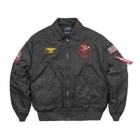 TOP GUN CWU-45P Plus Size Waterproof Outdoor Motorcycle Puffer Black Bomber Varsity Jacket Men Womens Thick Winter Coat