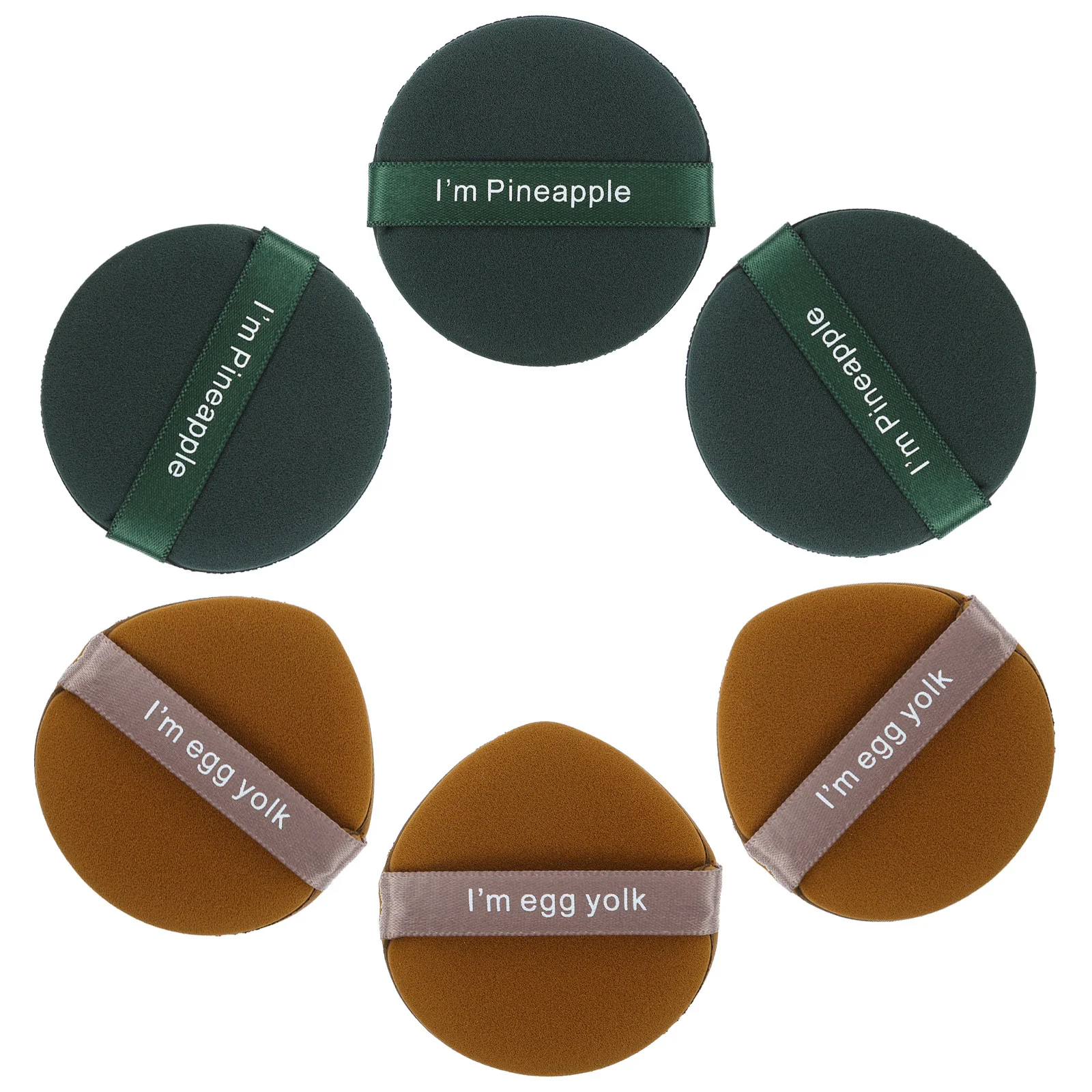 

6Pcs Makeup Puff Cushion Wet Dry Use Loose Powder Puff Foundation Application Portable Compact Skin Friendly Cushion