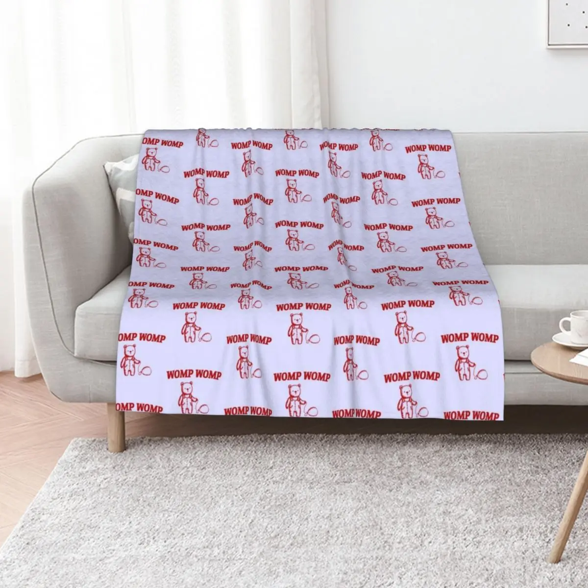Womp Womp Bear Throw Blanket Nap Soft Beds warm for winter Thin Blankets For Baby Warm Blankets