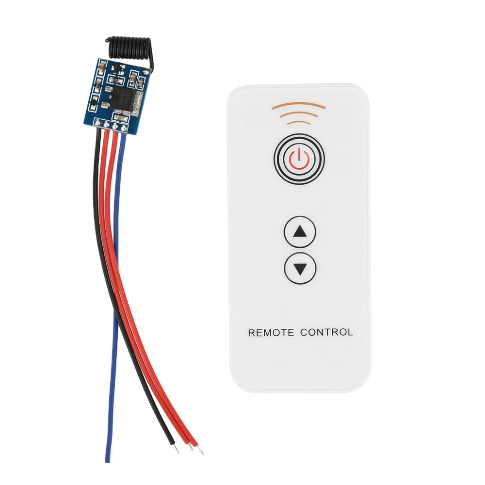 DC3.3-24V 40W LED Control Module with Dimming Breathing Flashing 433MHz Mini Wireless Remote Control Switch