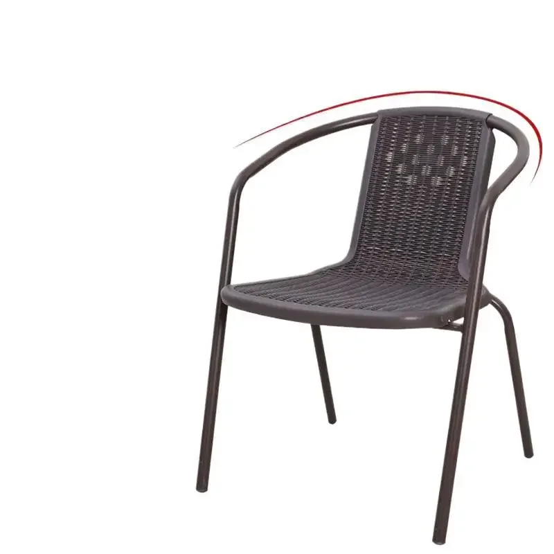 Outdoor chairs Balcony Small tables and  Imitation rattan chairs Home dining Leisure courtyard