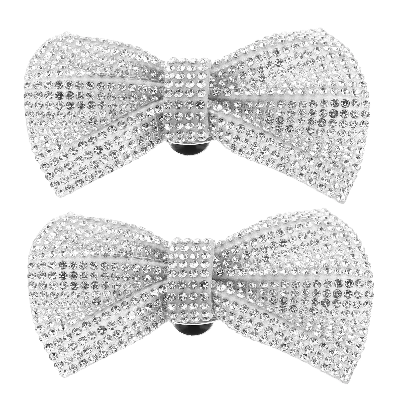 

2pcs Bow Shoe Charms Rhinestone Decorative Accessories Women Bridal Wedding High Heel Pumps Flats Embellishments Compact