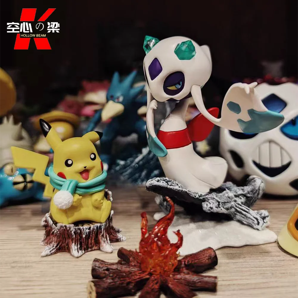 [Mondo in scala 1/20] Decorazione di figure giocattolo Pikachu riscaldante di Fire Pikachu