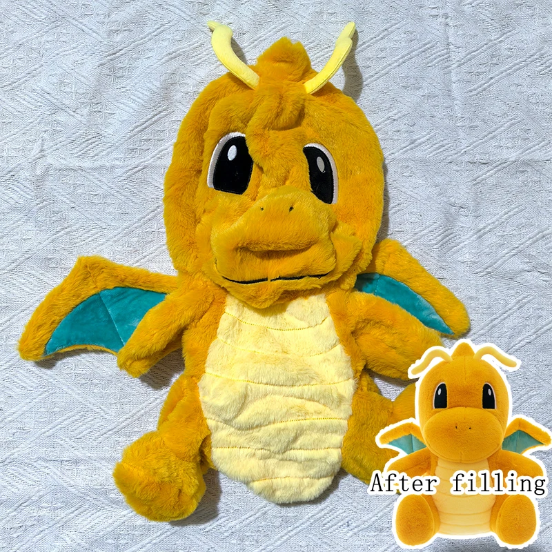 

35/80 см Dragonite Pokemon плюшевые игрушки огромный Pokémon Plushie Charizard полуфабрикат кожаная кобура подушка подарок для детей Рождество