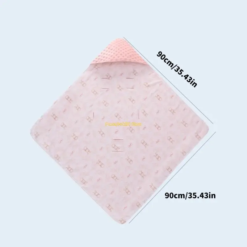 WXTD Cartoon Print Baby Wrap Blanket Royproof Croofed Small Acil