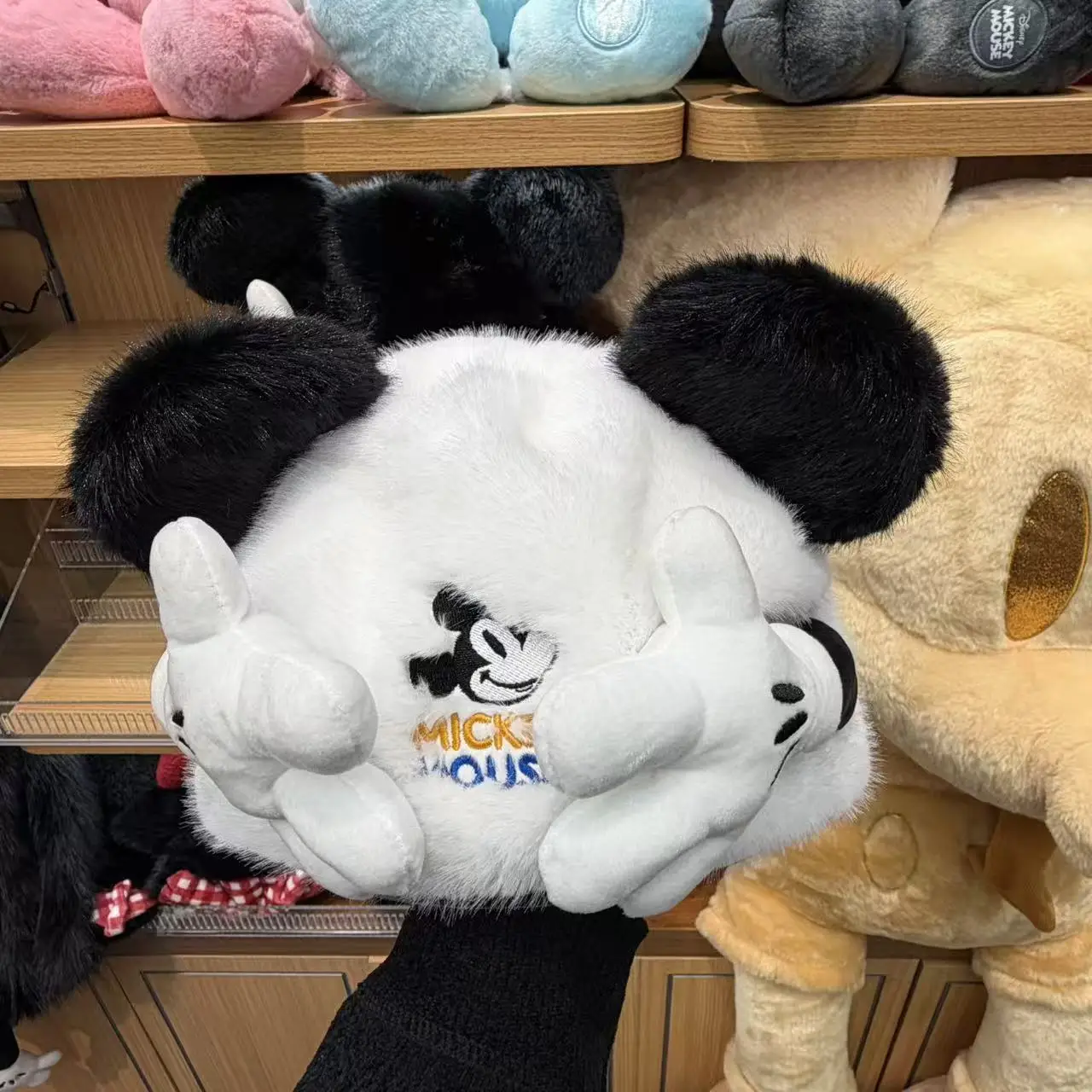 

Disney Mickey Mouse Plush Body Hat 57cm Large Wearable Character Hood with Arms Cute Costume for Kids Adults