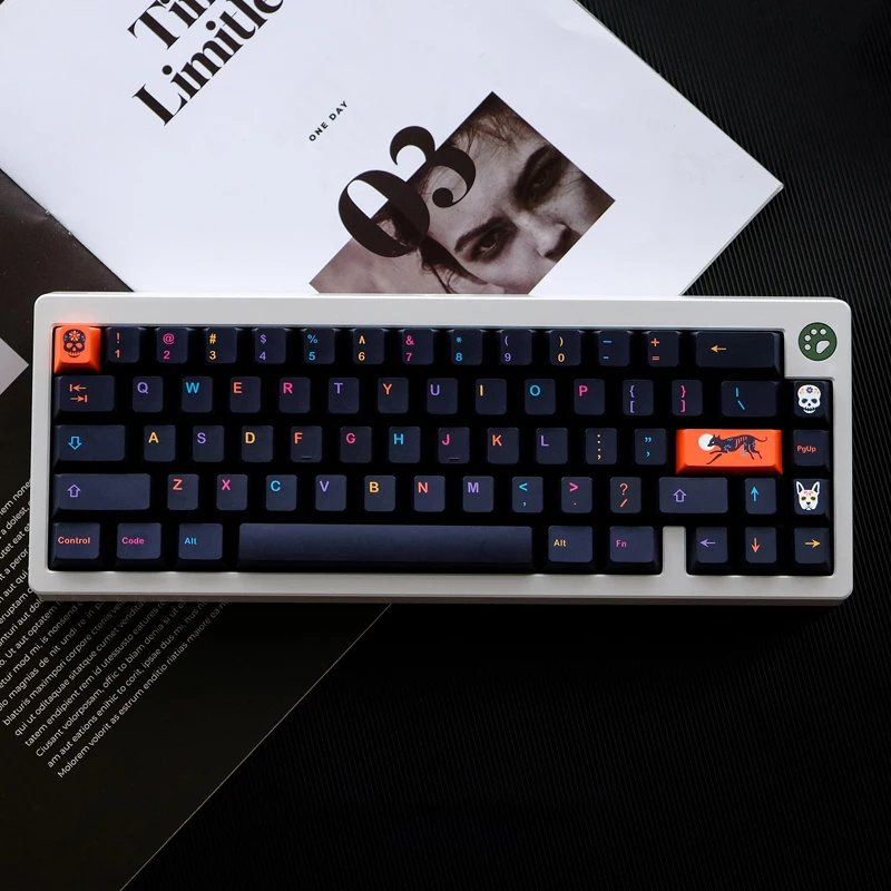 135 Keys GMK Mictlan Keycaps Cherry Profile PBT Dye Sublimation Mechanical Keyboard Keycap For MX Switch With 1.75U Shift
