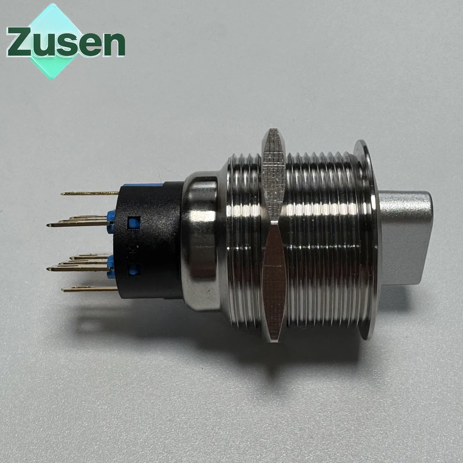 Zusen 22mm Metal Selector Knob Switch 2/3Positions Lock with Arrow Symbol Light  2NO2NC IP65 3V 6V 12V 24V 110V 220V