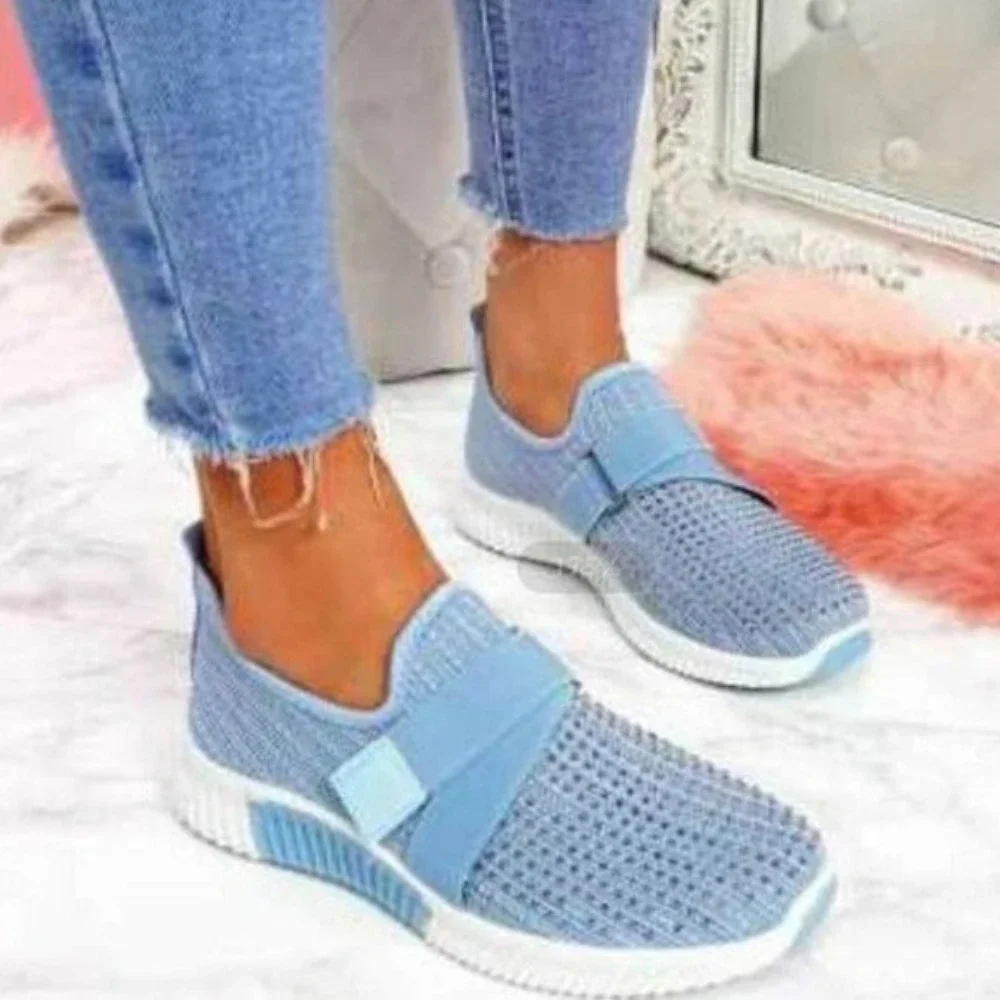 Baskets légères en maille pour femmes, chaussures de sport décontractées, plates, respirantes, non ald, été