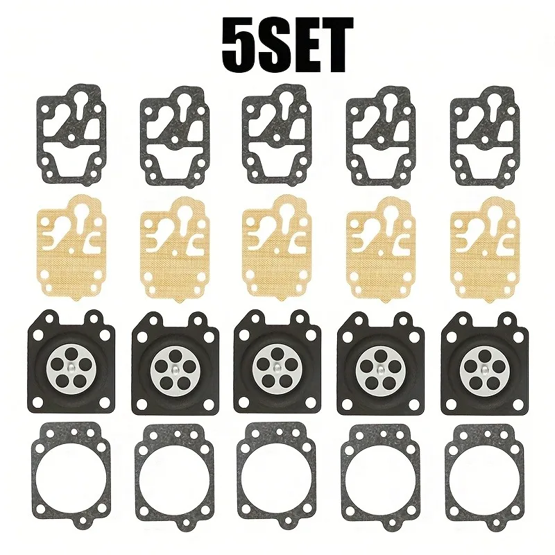Carburetor Diaphragm Gasket Repair Rebuild Kit for CG260/CG330/CG430/CG520/GX35/43CC/52CC/49CC Chainsaw