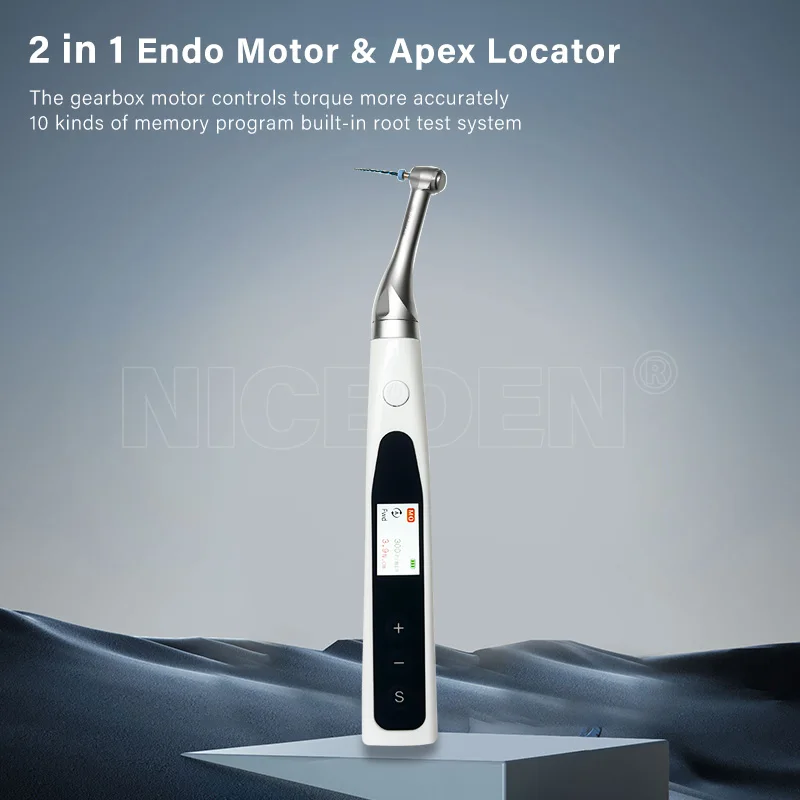 2 in 1 Dental Endo Motor Build in Apex Locator 360 degree rotary Wireless Endodontic Treatment LED Root Canal Treatment