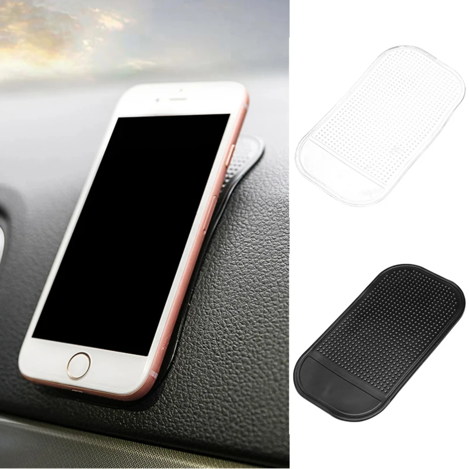 

Car Dashboard Anti-Slip Mat Phone Holder Sticky Non-Slip Holder Mobile Sunglasses Perfume Pad GPS Auto Interior Accessories