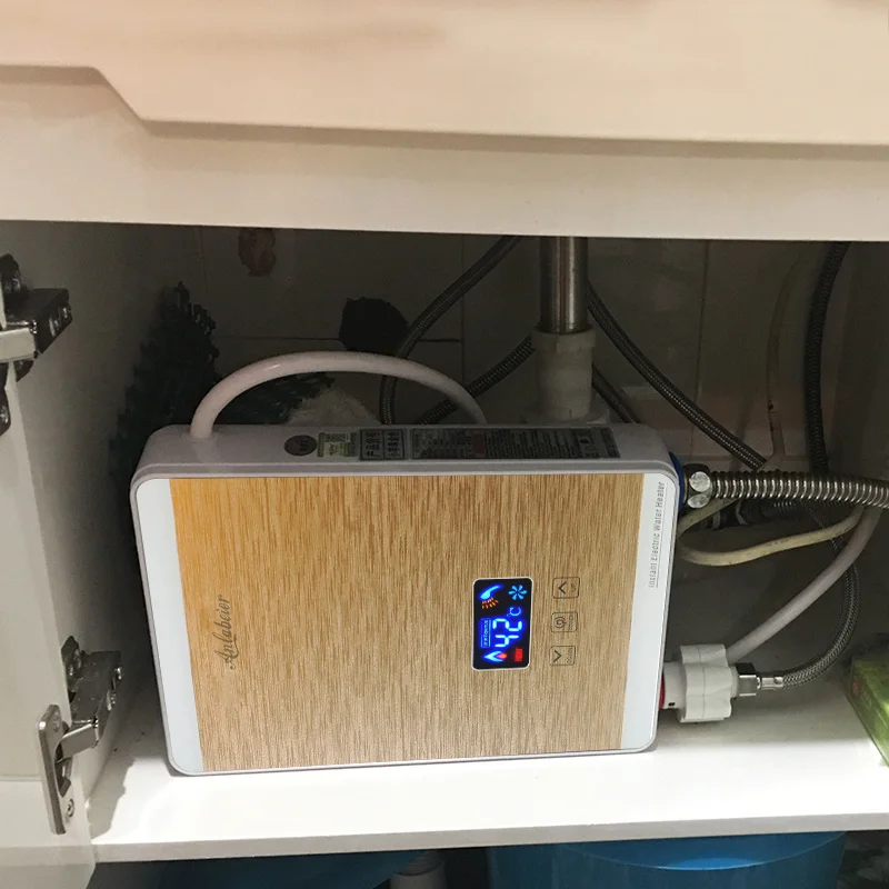 220-240V 6.0KW Shower Head Instant Electric Hot Tankless Water Heater for Bathroom Kitchen