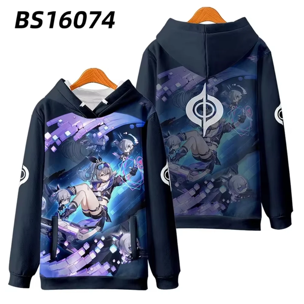 Anime Game Honkai Star Rail 3D Print Men's Hoodie Casual Long Sleeves Oversized Outdoor Pullover Sweatshirt Unisex Clothing