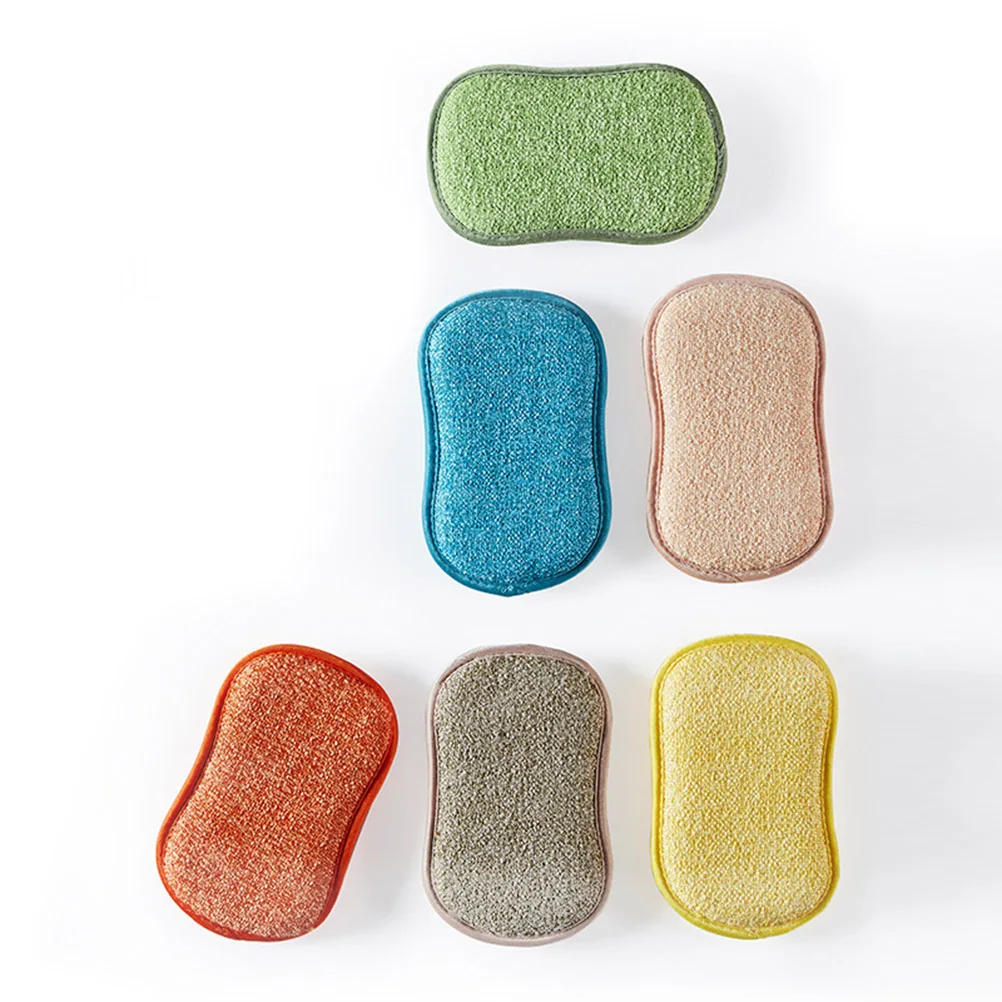 

5 pcs Cleaning Sponge Dish Washing Non-Scratch Scouring Pad Kitchenware Glass Furniture Strong Detergency High Density Premium