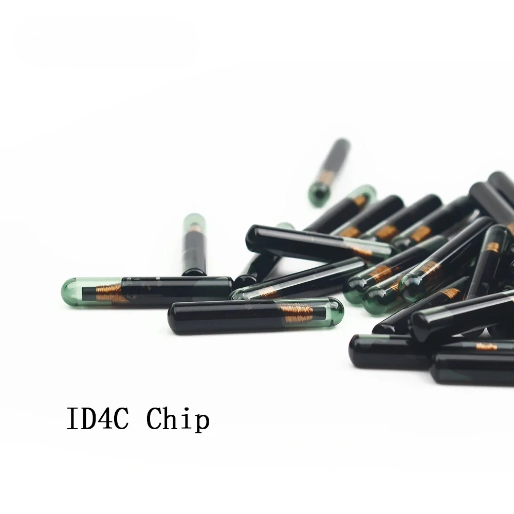 

Чип ключа Высокое качество ID4C Стекло Пустой чип транспондера Virgin ID4C Стеклянный чип TP02 Чип транспондера