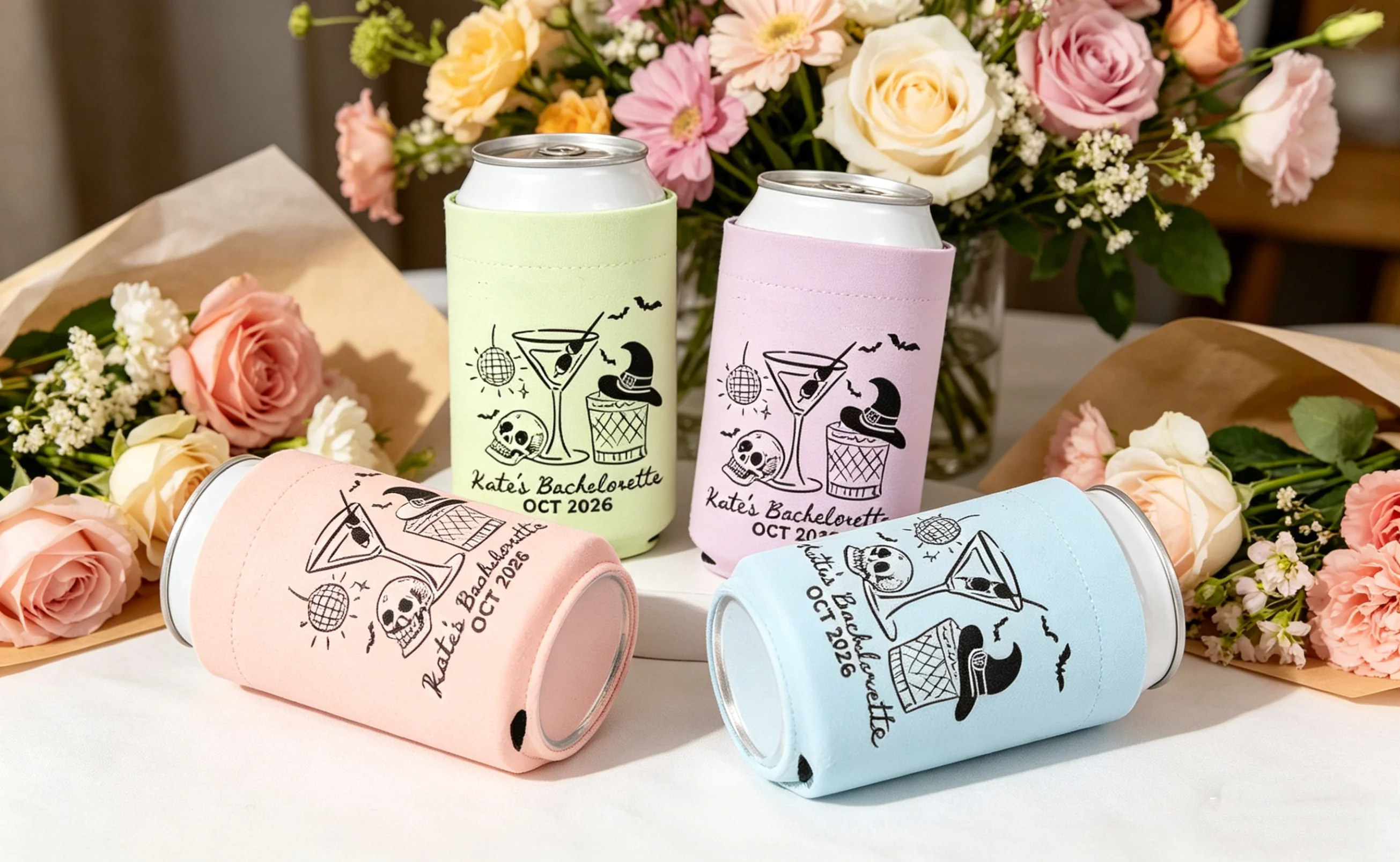Personalized The Bach Club Bachelorette Can Coolers,Custom Resort Desert Bachelorette Party Favors