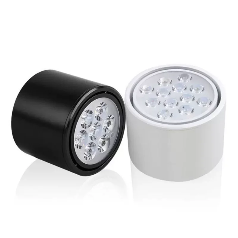 1Pcs Surface Mounted Adjustment Anti Glare LED Downlight 6W 10W 14W 18W 24W COB Spot Light Ceiling Lamp AC85-265V+Led Drive