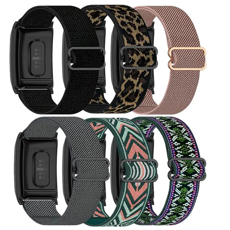 Sport Nylon Braided Wristband for Whoop 5.0 band Replacement Stretchy watch bracelet correa elastic wrist Strap for Whoop 4.0