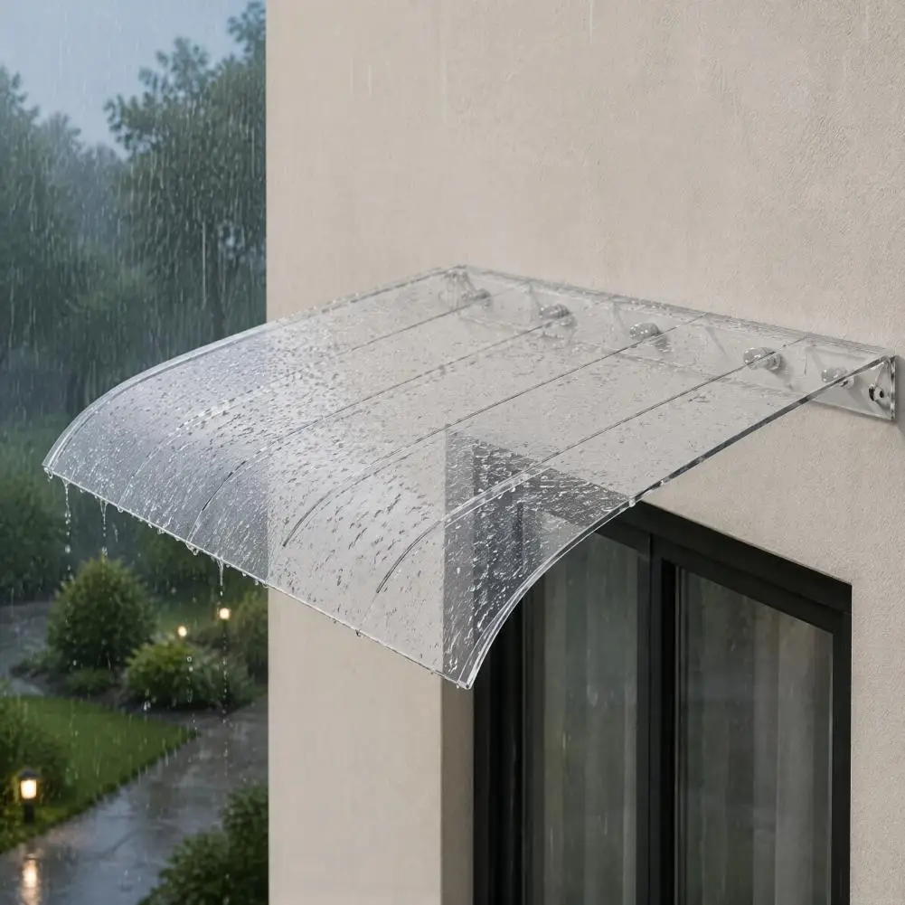 Home Exterior Window Shade Pet Exterior Window Awning Rain Shelter Cover Front Door Canopy for Outdoor Patio Sun Snow Protection