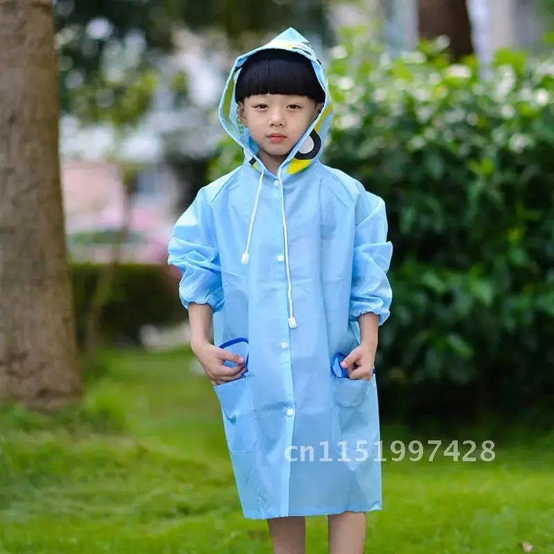 Rainwear 1PCS Children Rain Coat Kids Waterproof Windproof Rainsuit Cartoon Animal Style Student Poncho